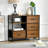 Hanshika Modern Rustic 4-Drawer Compact Combo Dresser with Sturdy Construction-1279145544