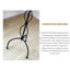 Lampe sur pied en fer forgé et tissu de style Wabi-Sabi