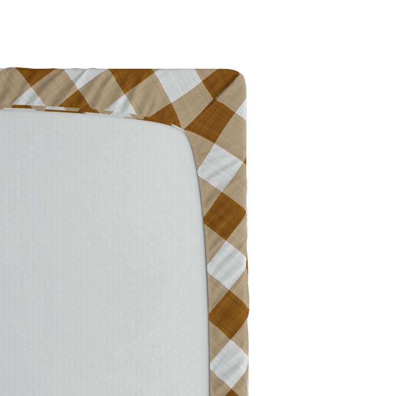 Microfiber Plaid Fitted Sheet, Twin XL Fitted Sheet