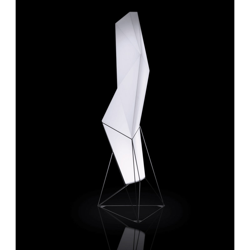 Lampe sur pied sur pied à del extérieur à del en glaçon mat Faz, Plug-In
