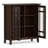 Bedford 39"W Solid Wood Transitional Medium Display Cabinet with Glass Doors and Adjustable Shelves-1567520160