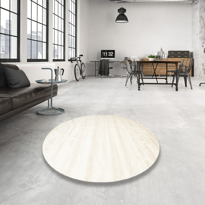 Tapis blanc, Rond 6 pi