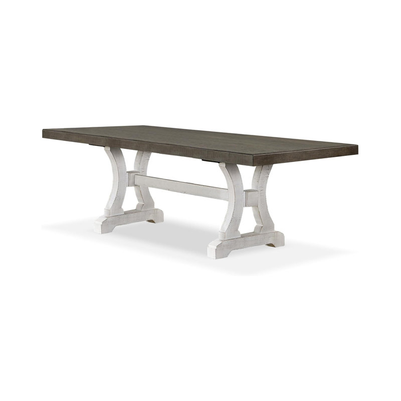 86" W Rustic Dining Table, Gray