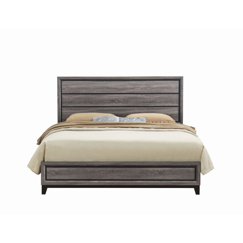 Mirage Bed, Noir/gris, Très grand lit