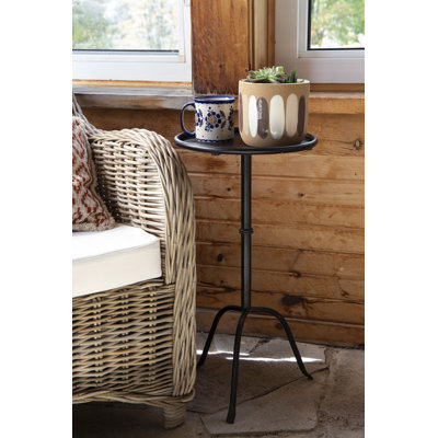 Table d'appoint ronde en métal
