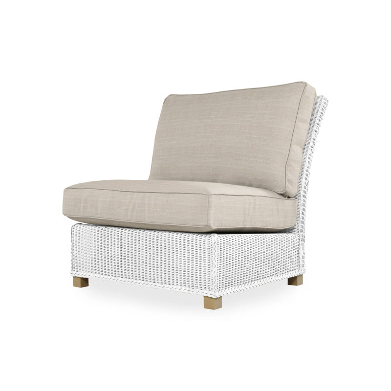 Hamptons Outdoor Lounge Chair, Cottage Pepper, White
