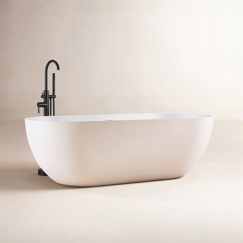 Baignoire de trempage autoportante 69 po Forma, Blanc mat