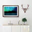The Northern Lights in Iceland in Abstract - Picture Frame Graphic Art Print-55763449-55763452