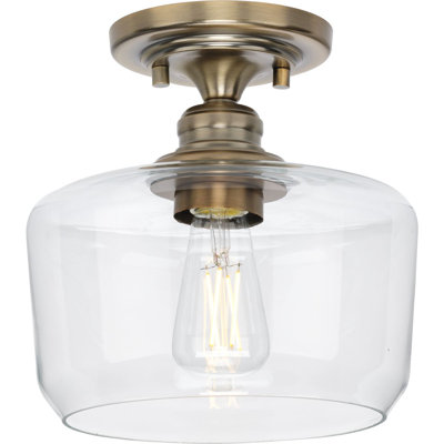 Plafonnier semi-encastré 1 lumière 9 po