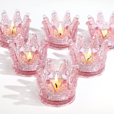 Ensemble de 6 bougeoirs en verre Votive