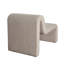 Fauteuil d'appoint en tissu de peau de mouton bouclée Lana Lana