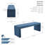 Banc rembourré en tissu Ellayah-1345844601