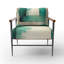 Fauteuil rembourré contemporain avec motif abstrait géométrique Impermanence-1556313126