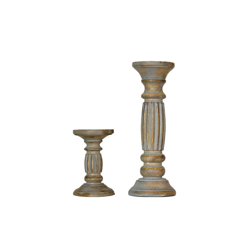 12'' H Wood Tabletop Pillar