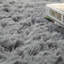 Tapis gris à poils longs Erxhan-332367289