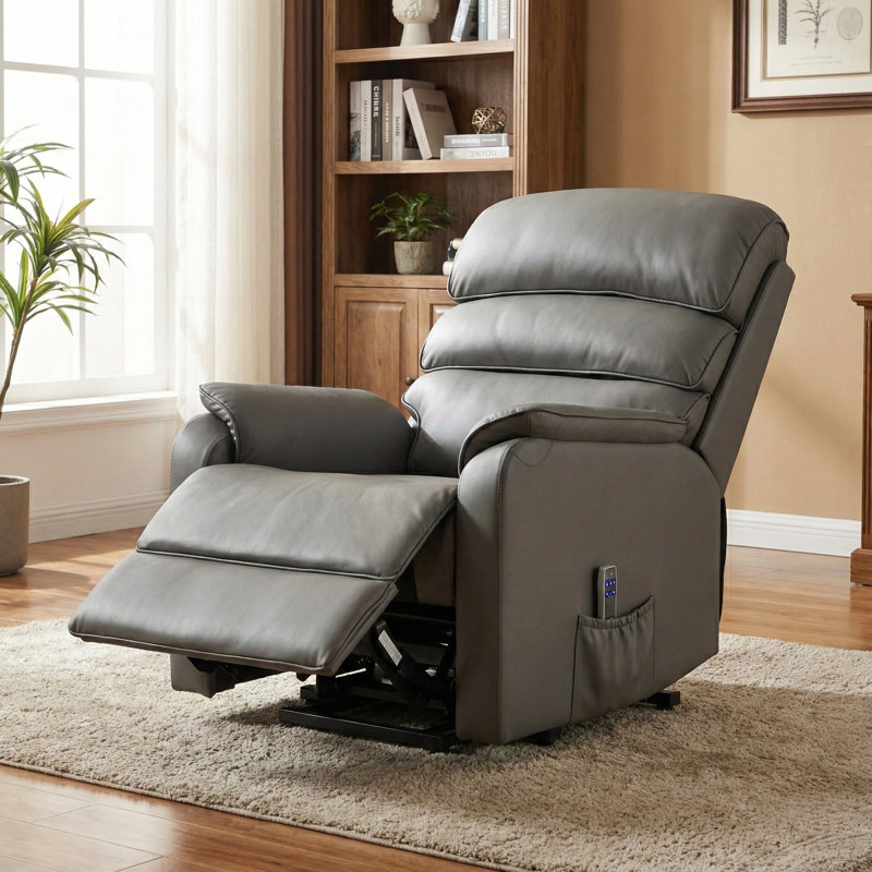 Charlestine 80cm Wide Lift Assist Standard Recliner, Grey
