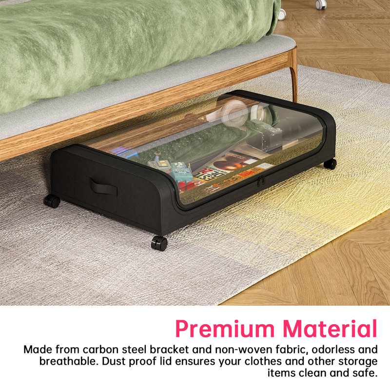 Rebrilliant Fabric Underbed Storage, Black