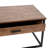 2 Piece Modern Nesting Coffee Table Set with Storage Drawer and Sled Base Metal Frames