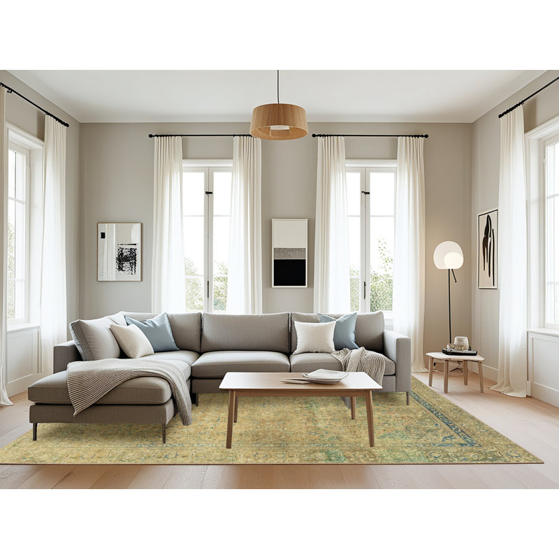 Tapis abstrait moderne 2585, Rectangle 8 pi x 10 pi