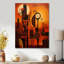 Afro Heritage Retro Earth - Art mural africain, salon-106084690-106084692