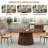 72"×37"W×30"H Oval Wood Pedestal Dining Table-2092150155
