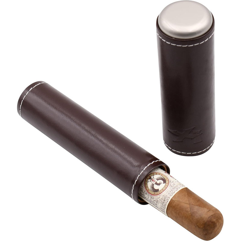 Latitude Run® Envoy 1 Cigar Case, Brown