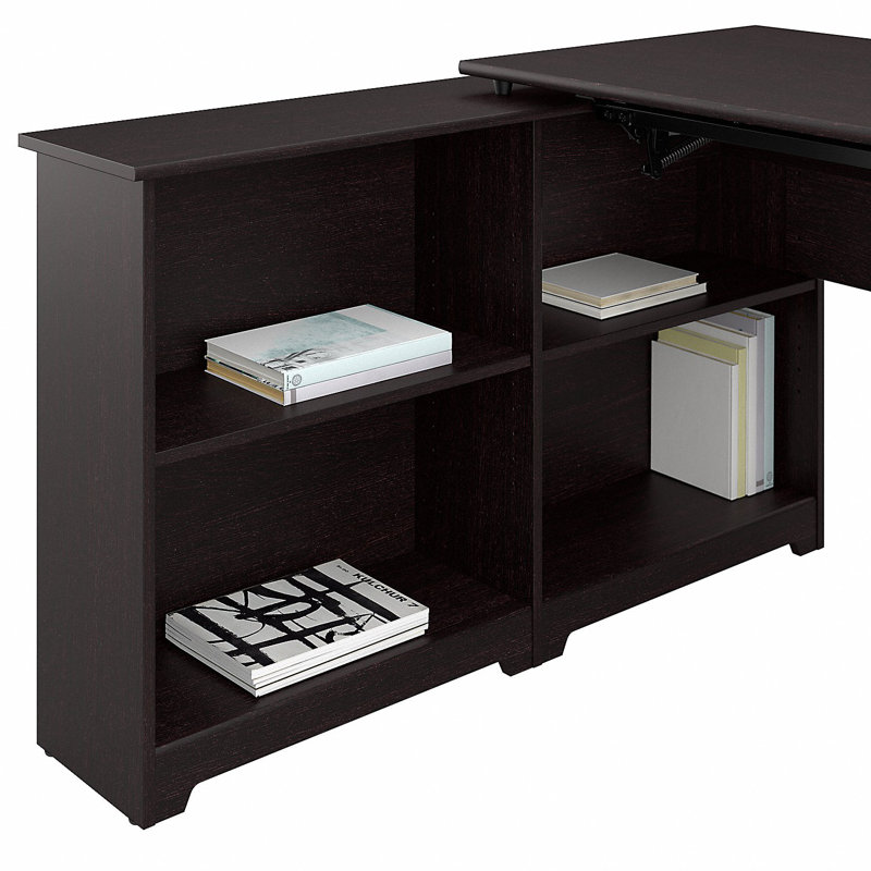 Ensemble de bureau et classeur Cabot, Chêne espresso