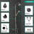 Croma Complete Shower System with Quick Clean-11081018