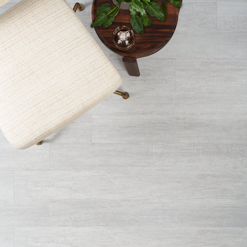 Stacy Garcia Chic 20 MIL 6 in. x 48 in. Click Lock Luxury Vinyl Plank Flooring, White Wood
