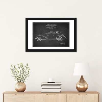 " G.M. Buehrig Cord Automobile (Charcoal) III " by Aged Pixel