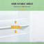 Armoire de rangement compacte autoportante en MDF, blanc moderne