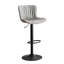 Tabouret de bar pivotant à hauteur réglable en similicuir-766244486