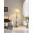 Nordic Style Iron and Linen Fabric Floor Lamp