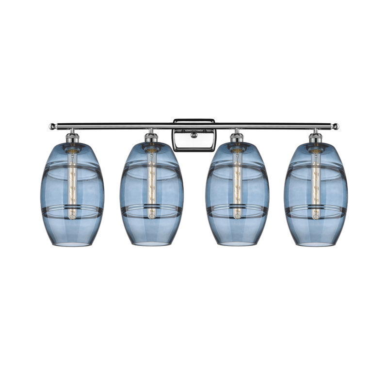 Kusham 3 - Light Dimmable Vanity Light, Clear, Oil Rubbed Bronze, 3 - Light