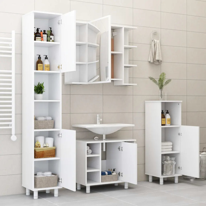 Avrion Bathroom Cabinet, White