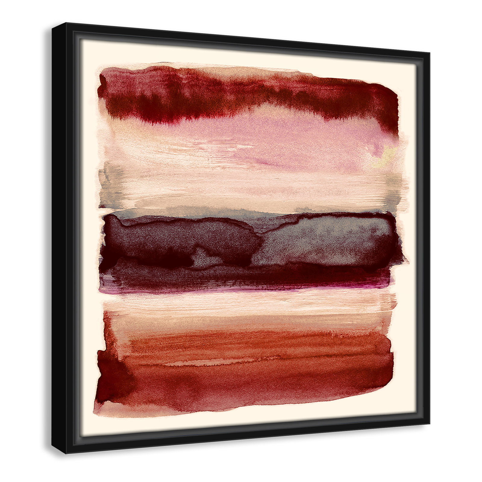 Burgundy Sky II Print by Nan, Black, 17.5" H x 17.5" W