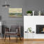  Art mural en verre «Mute Green Landscape» par Silvia Vassileva, 24 po x 16 po-1448470173