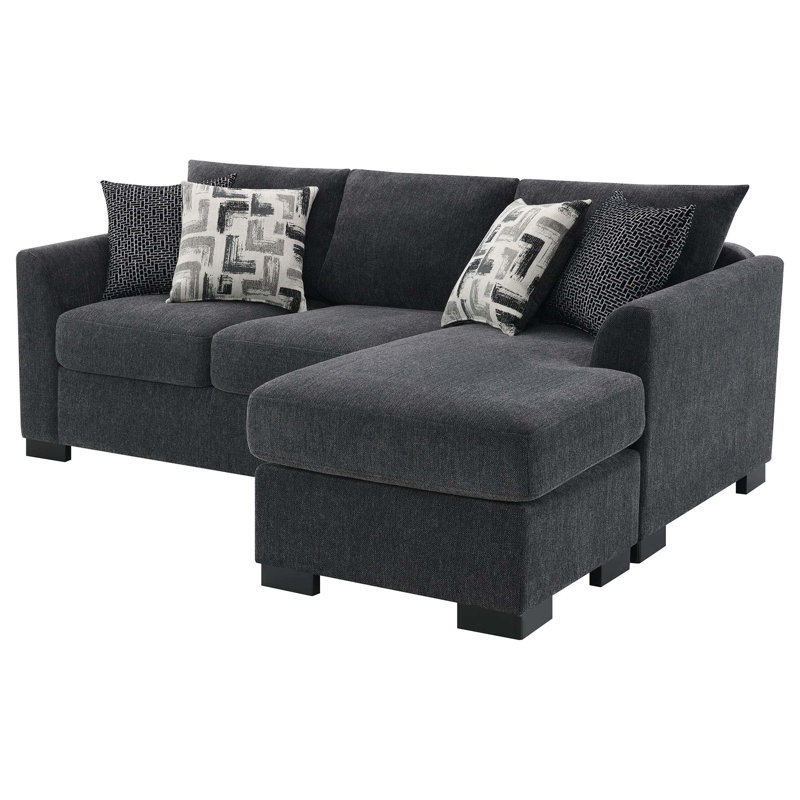 Modern Sleeper Sectional Sofa with Chaise Lounge