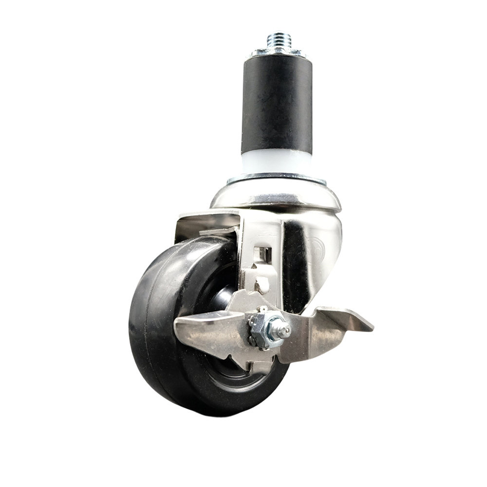 Service Caster Soft Rubber Swivel Expanding Stem Caster Brake | Wayfair