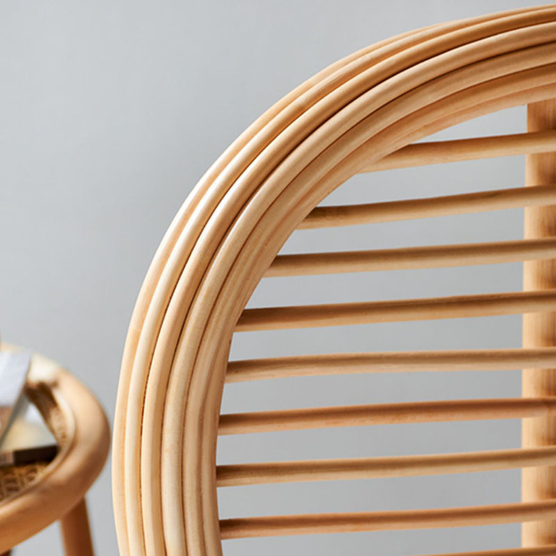 Chaise naturelle tissée à la main, Orienté à droite