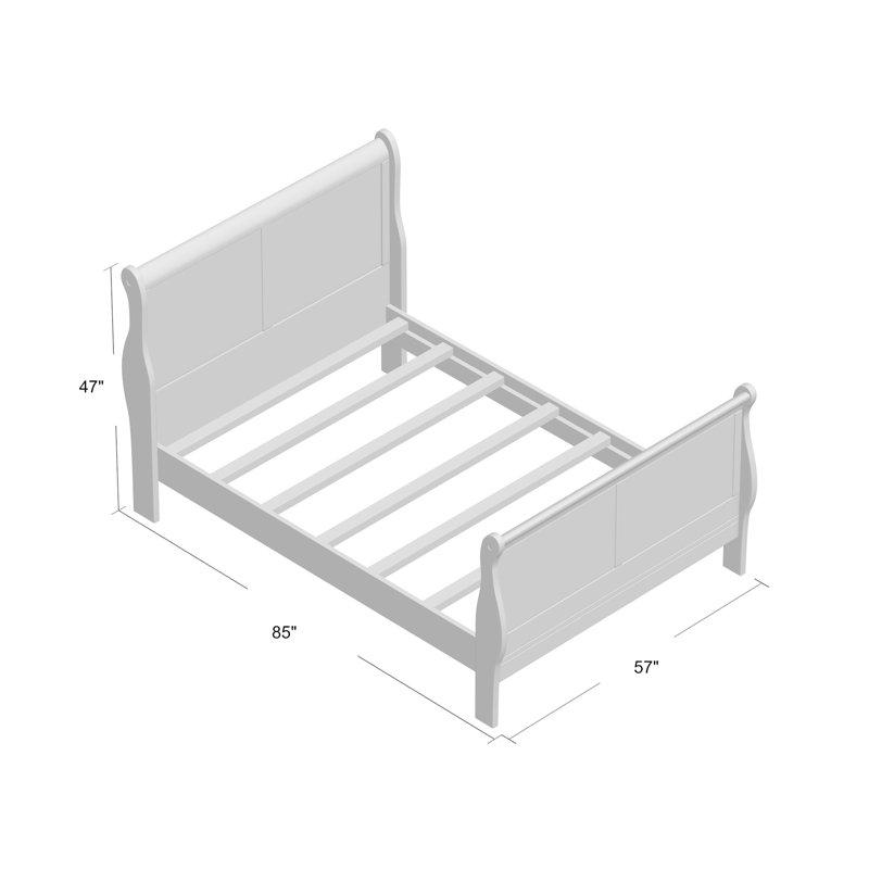 Lit standard Swihart, Très grand, Blanc