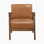 Fauteuil d'appoint Cranbury 27,5 po Mid-Century Modern