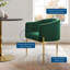 Chaises d'appoint performance en velours capitonné Savour-1940475300