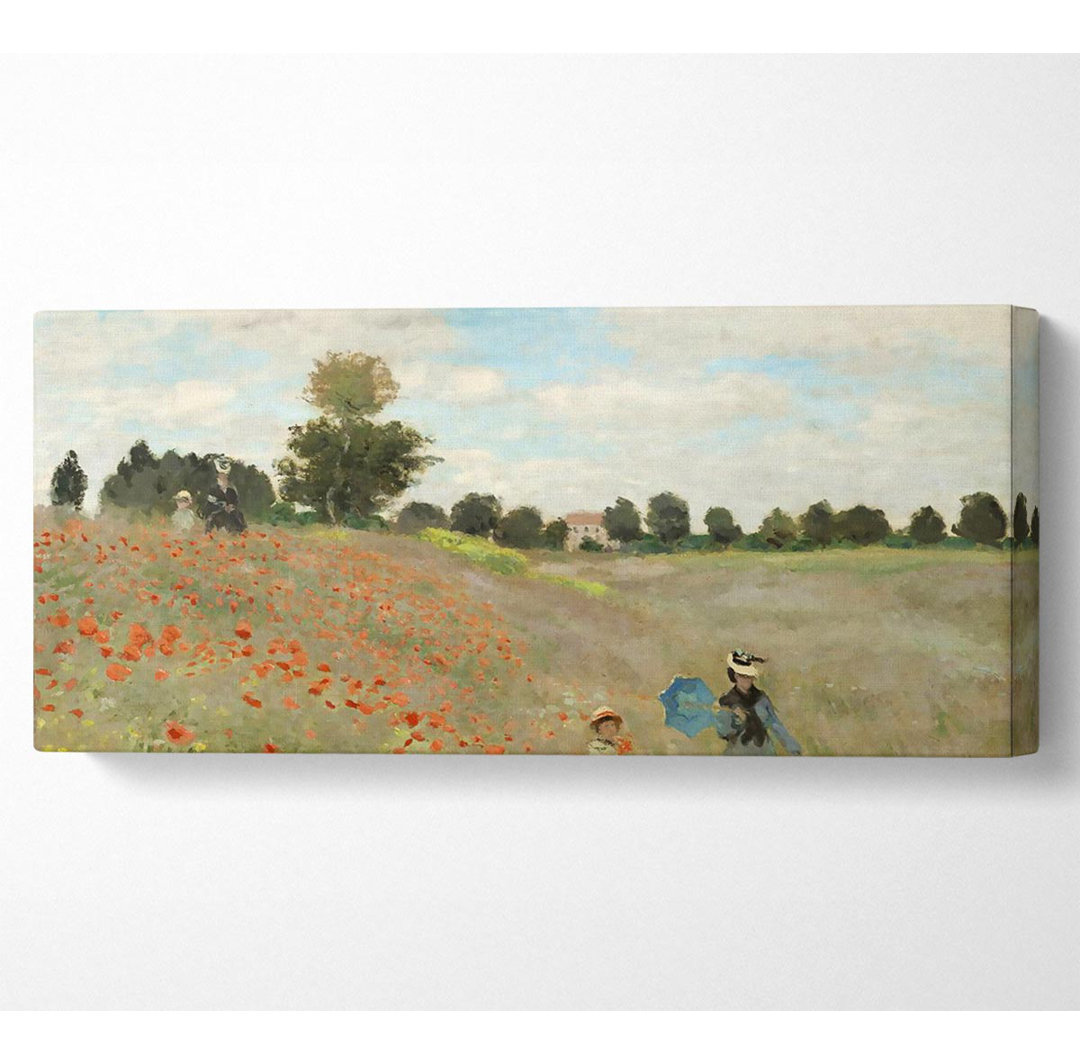 Monet Mohnfeld 2 - Kunstdrucke auf Leinwand