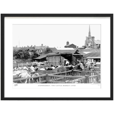 Stowmarket, the Cattle Market C1950 1 Piece Single Picture Frame Wall Art