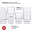 Ensemble de 4 mini-bacs transparents Copco
