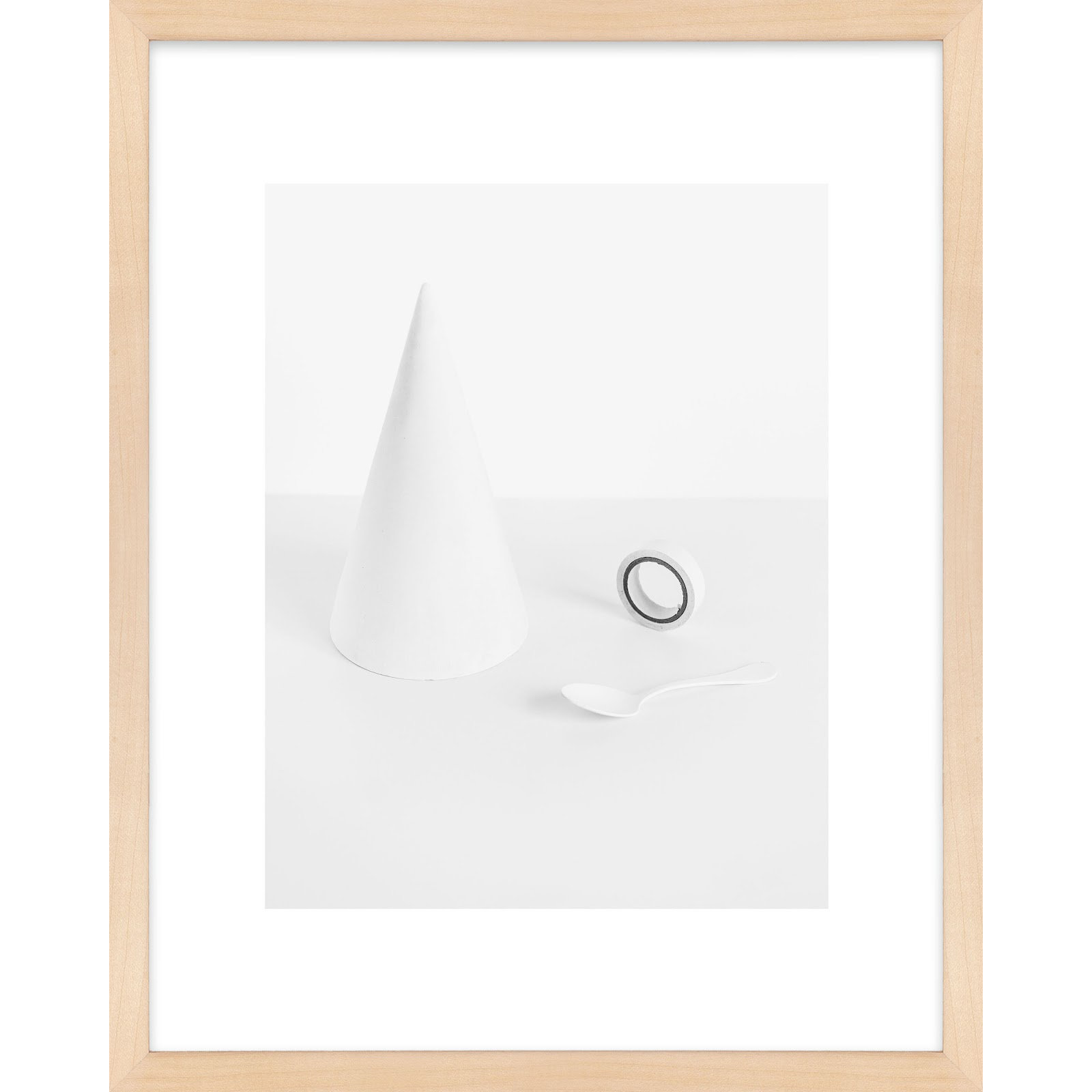 White Still Life 1 by Svetlana Smirnova, Maple, 38" H x 30" W x 1.25" D