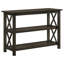 Console Deep Merlot avec 2 tablettes