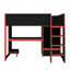 Lit mezzanine double avec bureau-1200115676