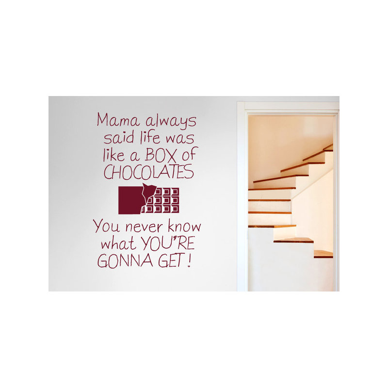 Non-Wall Damaging Wall Decal, Burgundy